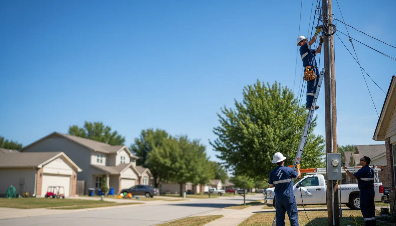 Residential electrician providing installation services in Brinkley, AR